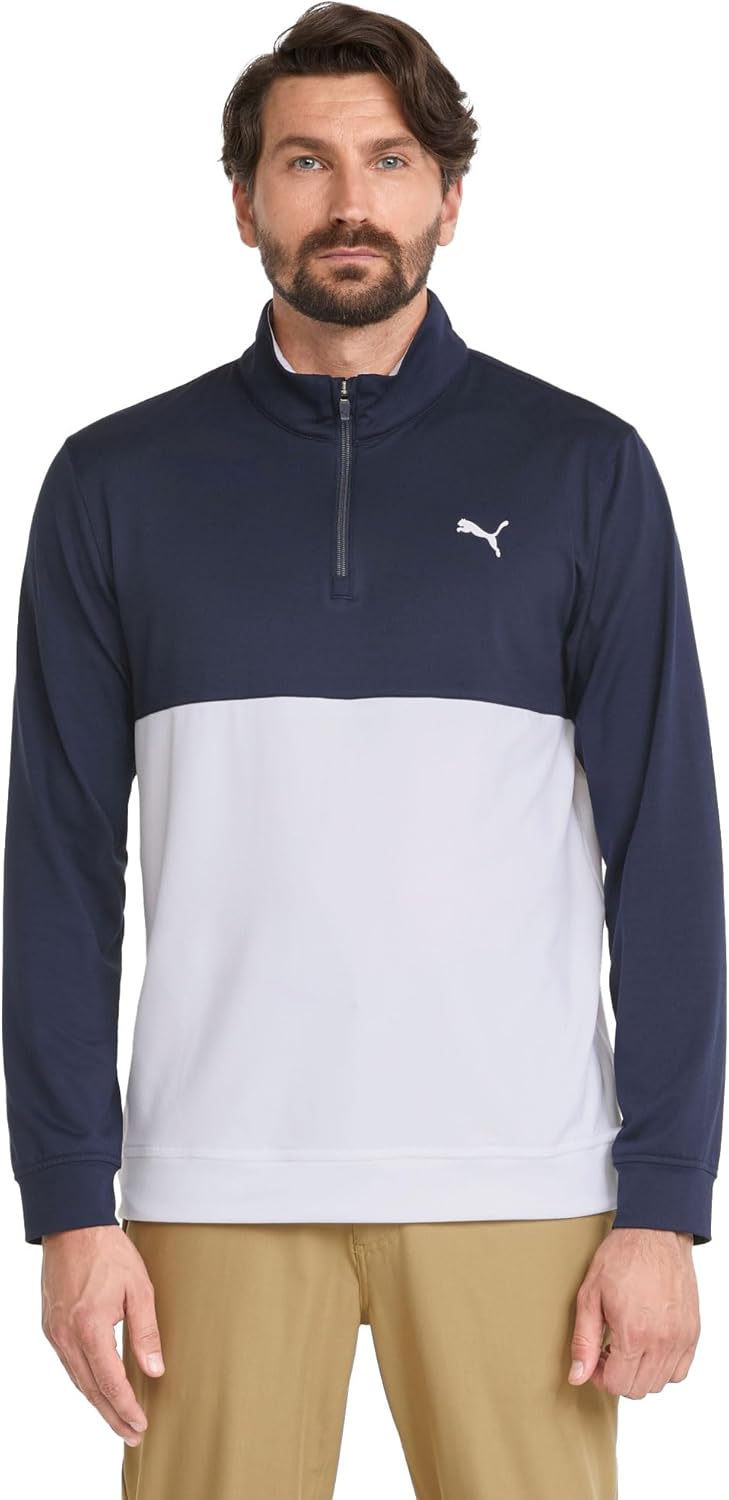 PUMA GOLF Men’s Gamer Colorblock 1/4 Zip