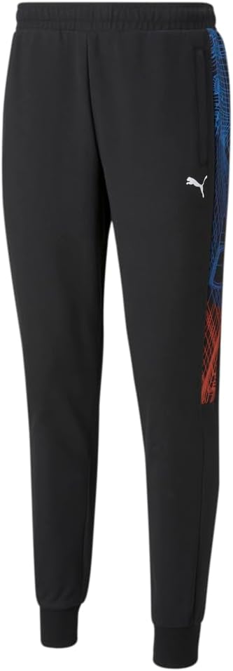 PUMA Mens BMW MMS T7 Regular Sweatpants Casual Moisture Wicking – Black