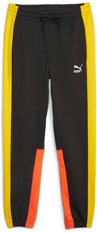 PUMA Mens Classics Block Sweatpants Casual Comfort Technology – Black