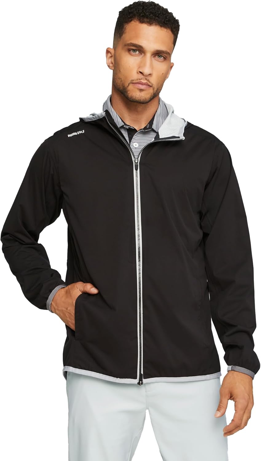 PUMA Men’s Drylbl Packable Rain Jacket