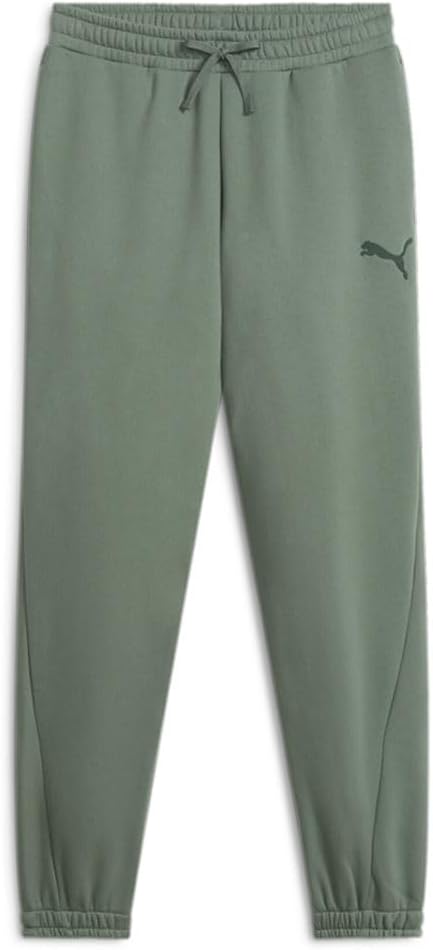 PUMA Mens Essentials Elevated Sweatpants Casual Drawstring – Green