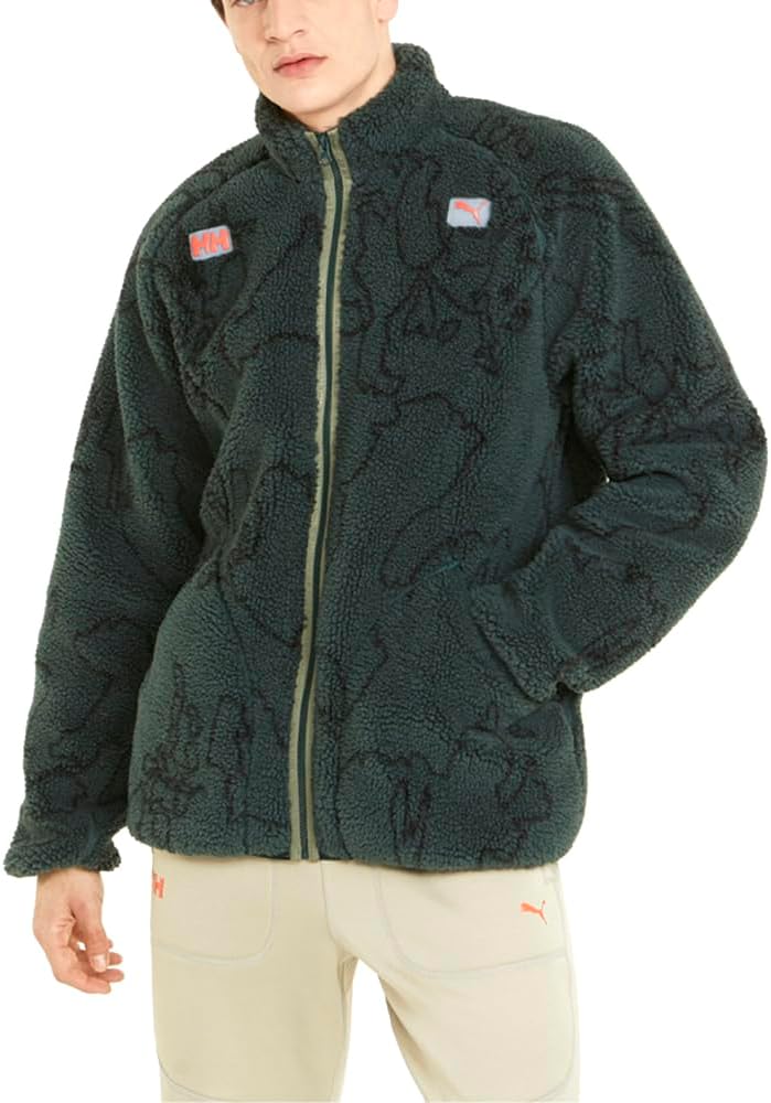 PUMA Mens Hansen X Winterized Full-Zip Jacket Athletic Outerwear Casual – Green