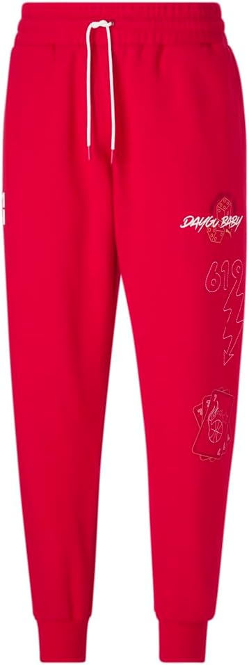PUMA Mens Mikey X Daygo Sweatpants Casual – Red