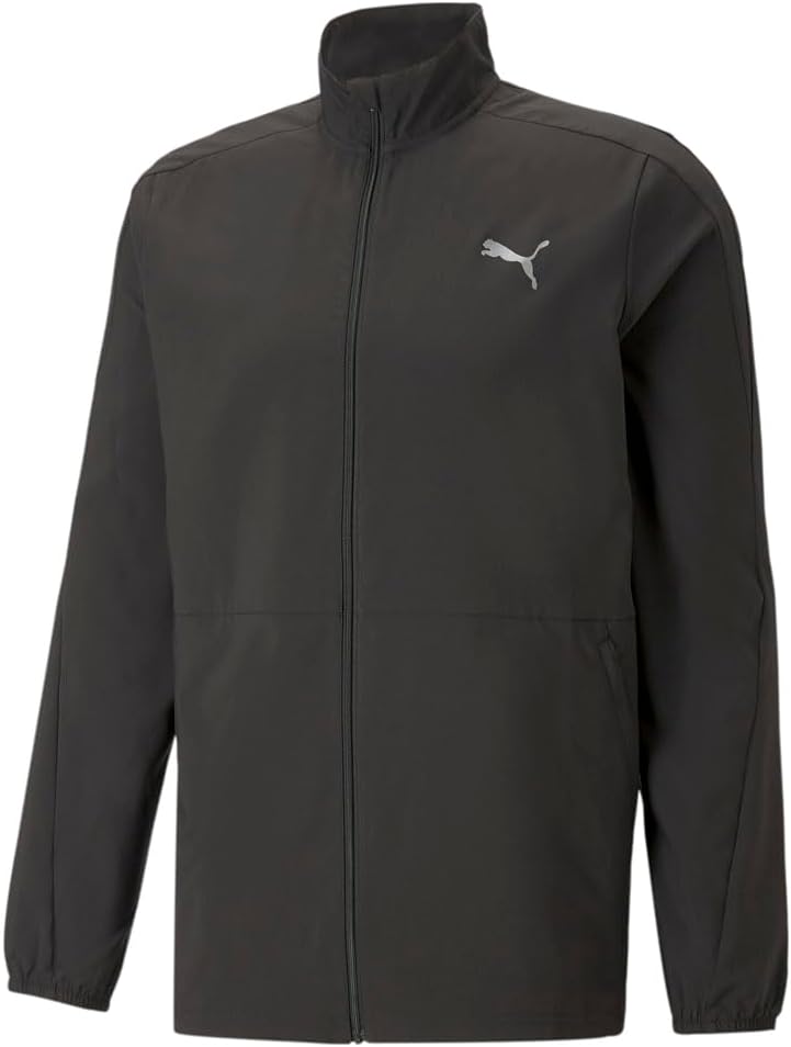PUMA Mens Run Favourite Woven Jacket Running Athletic Outerwear – Black
