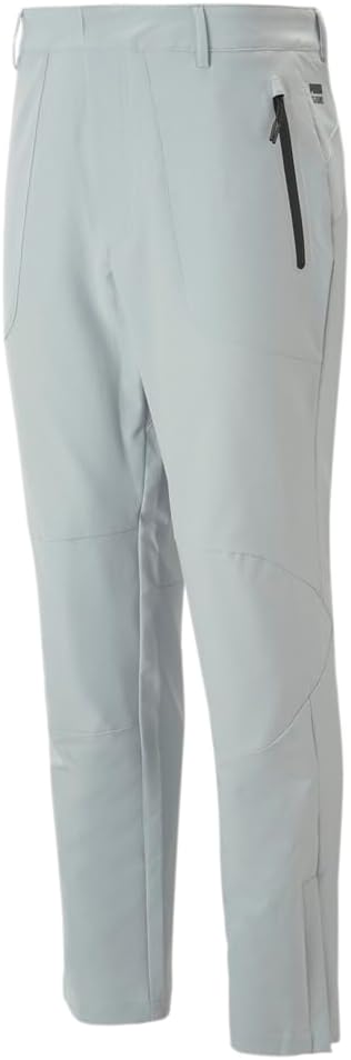 PUMA Mens Seasons Raincell Athletic Pants Running Hook – Loop Closure – Grey