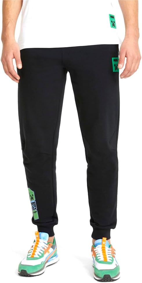 PUMA Mens X Minecraft Sweatpants Casual – Black