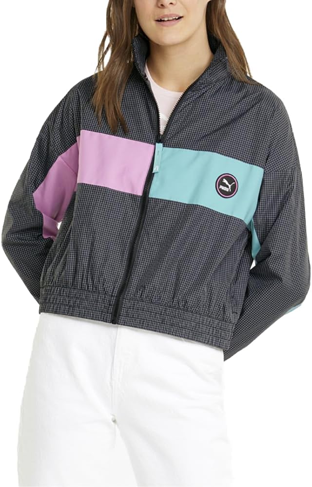 PUMA Women Swxp Woven Athletic Outerwear Casual Pockets – Black