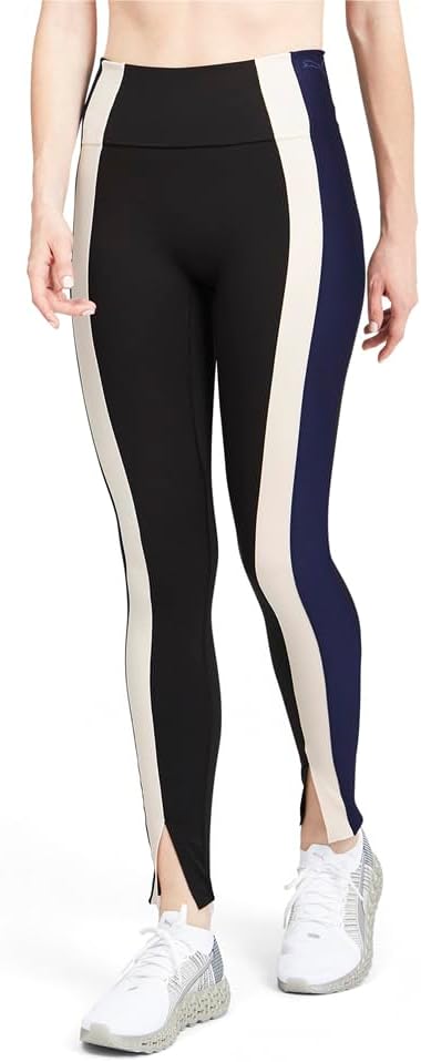 PUMA Womens Forever Luxe Tight Striped Fitness Athletic Leggings