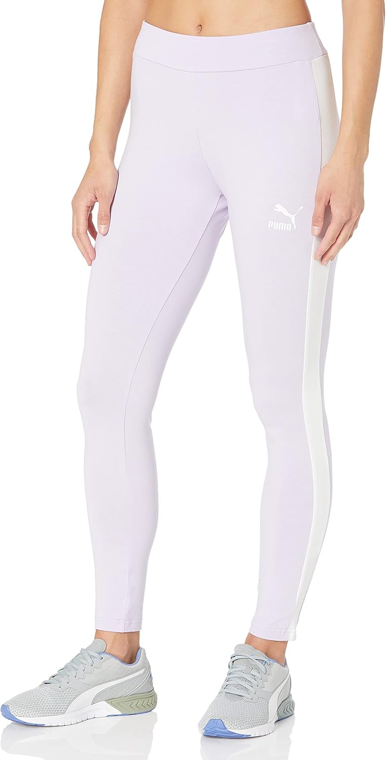 PUMA Womens Iconic T7 Legging Plus Athletic Casual Comfort Technology – Purple