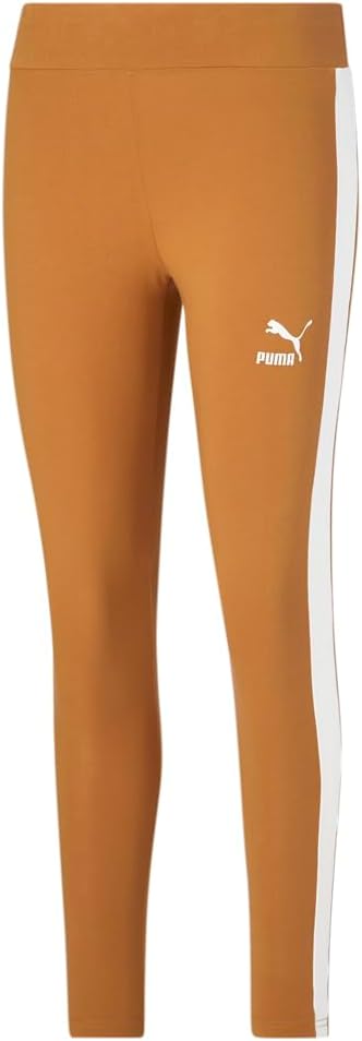 PUMA Womens Iconic T7 Leggings Casual – Brown