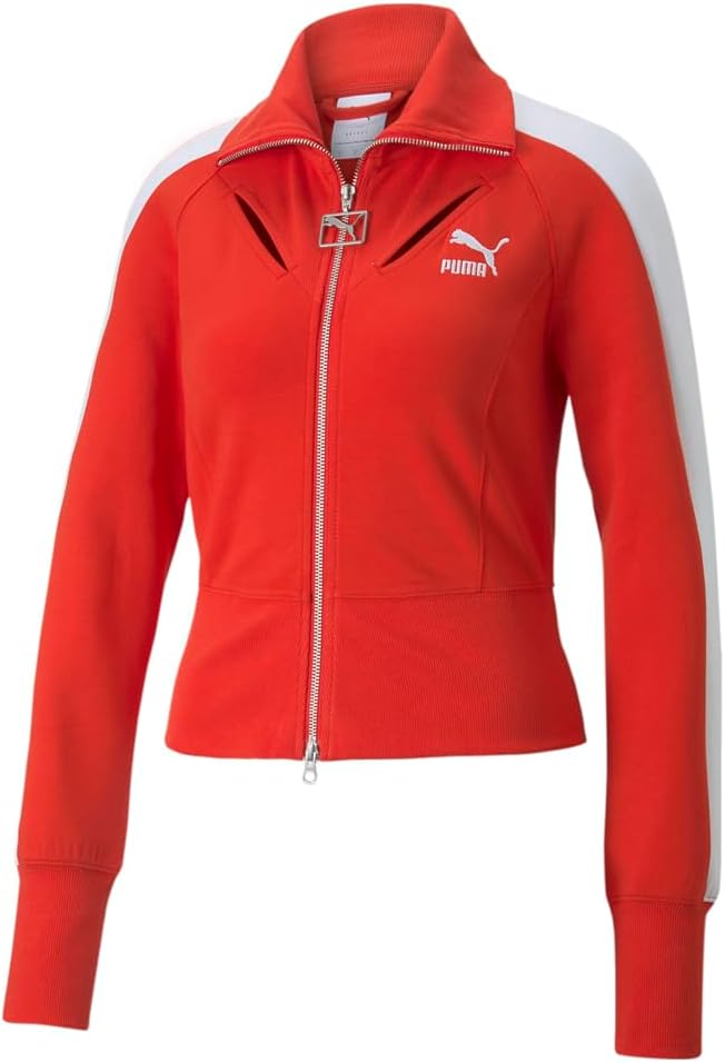 PUMA Womens Luxe Sport T7 Athletic Outerwear Casual – Red