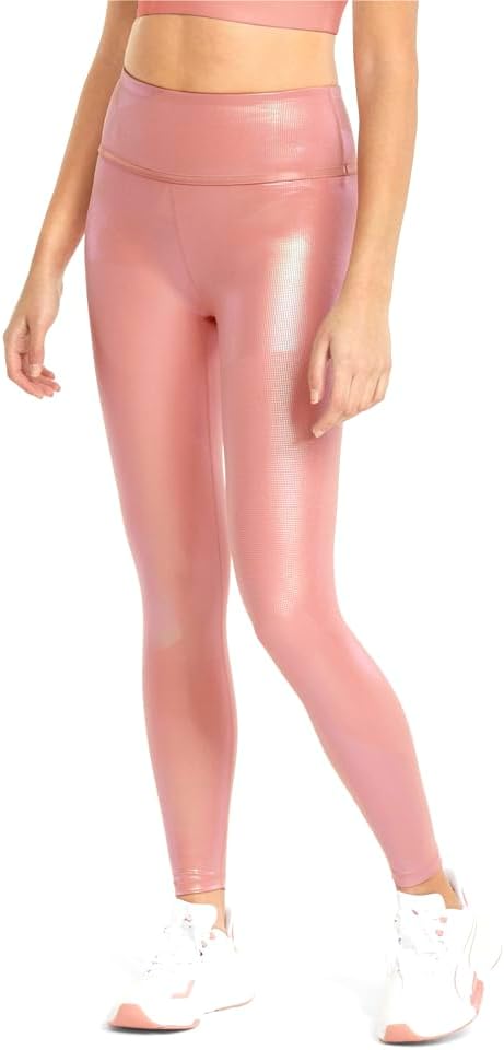 PUMA Womens Stardust Crystalline 78 High Waisted Athletic Leggings Training Casual Lightweight – Pink