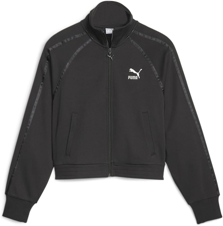 PUMA Womens T7 Athletic Outerwear Casual – Black