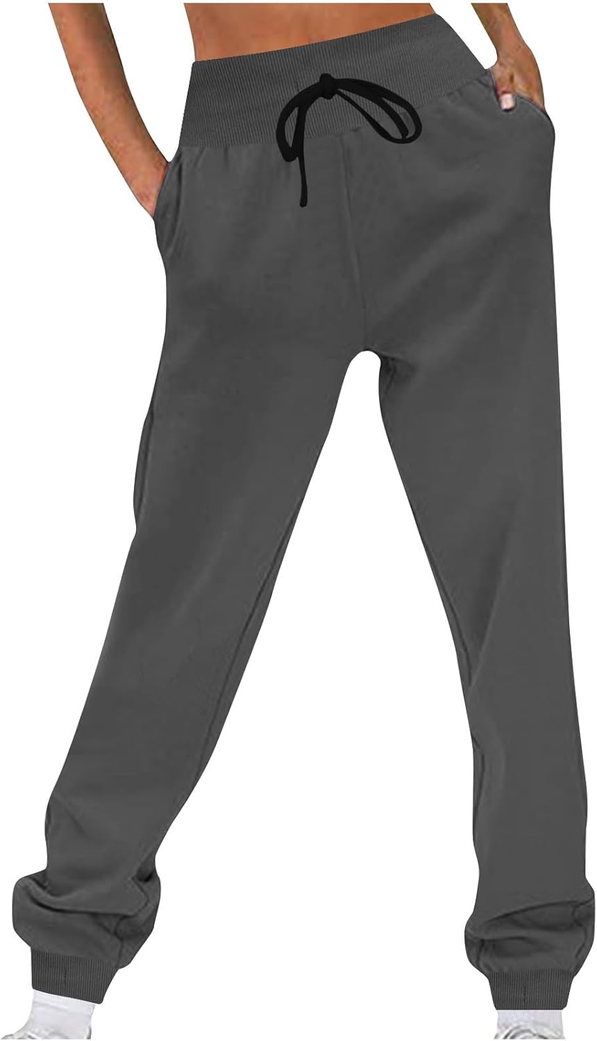 Pants for Women Trendy 2024 Dressy Casual Workout Athletic Sweatpants Pants for Women Trendy 2024 Dressy Casual Workout Athletic Sweatpants Straight Leg Fleece Lounge Pant Trousers