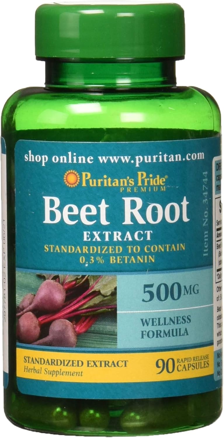 Puritan’s Pride Beet Root Extract 500mg, 90 Count