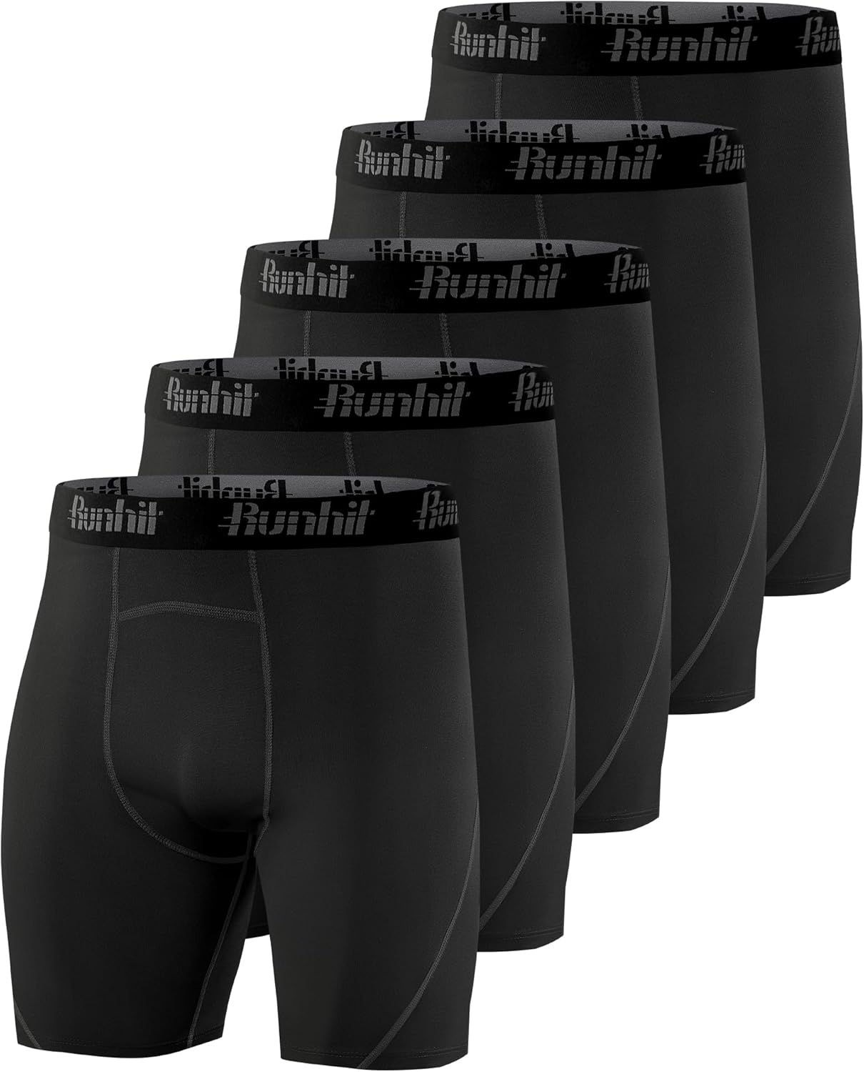 Runhit Mens Compression Shorts Sports Underwear Spandex Running Shorts Workout Athletic Performance Baselayer Underwear