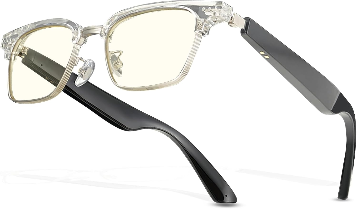 Smart Glasses Bluetooth Audio Music Glasses for Men Women with 2 Mic,Blue Light Filter &Polarized Lenses,Hands Free Calling,Touch &Voice Assistant,13 Min Quick Charge (KX23)