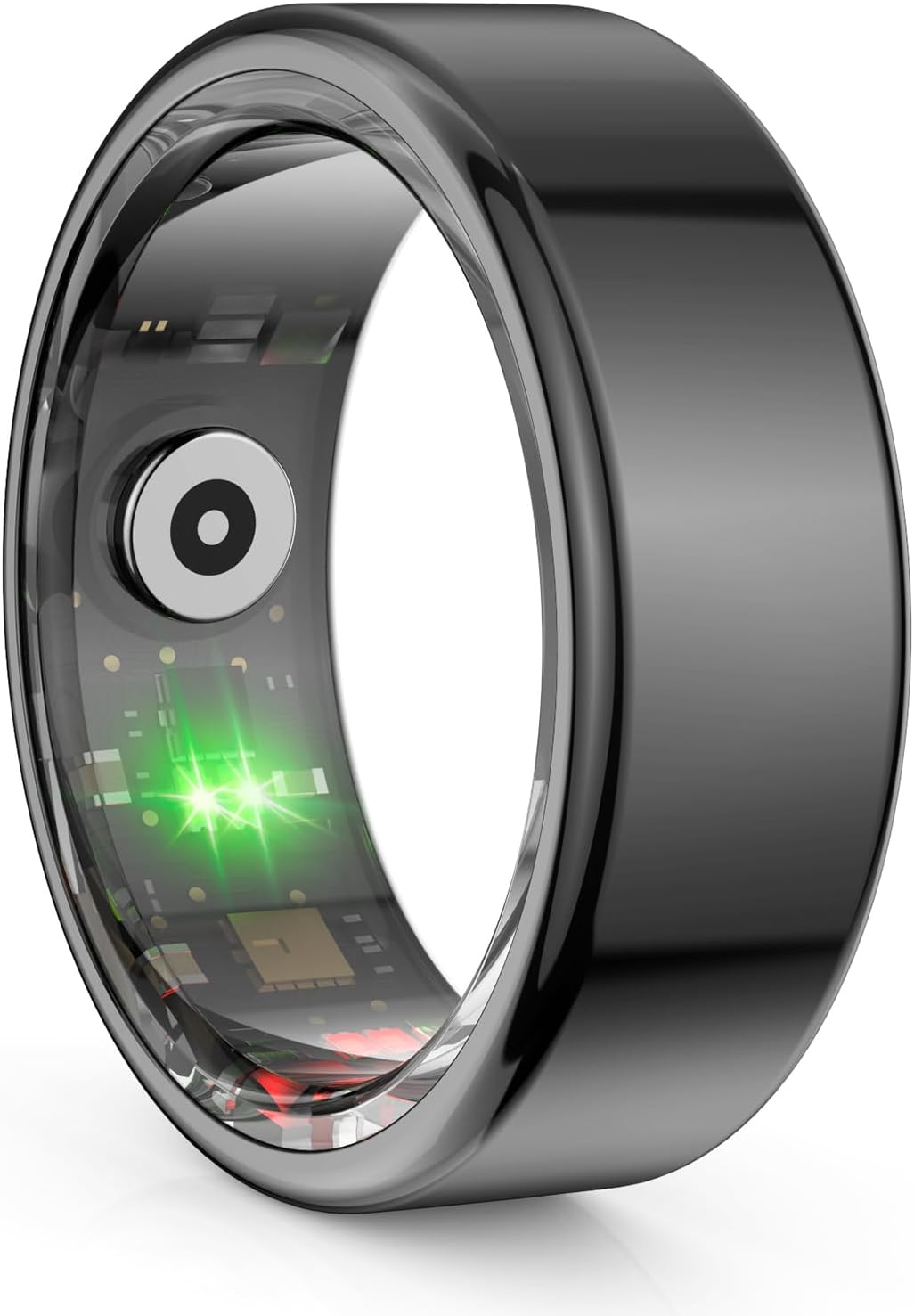 Smart Ring Health Tracker – Monitor Heart Rate, Sleep, and Fitness – Waterproof Activity Ring for Women and Men (Black, 10#)