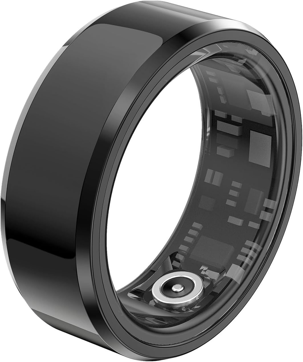 Smart Rings Health Tracker，Sports Fitness Ring，Step Tracker，Heart Rate Monitor ，Blood Oxygen， Sleep Tracker ，IP68 Waterproof，Activity Fitness Tracker，Best Smart Rings for Women Men (Black, 1)