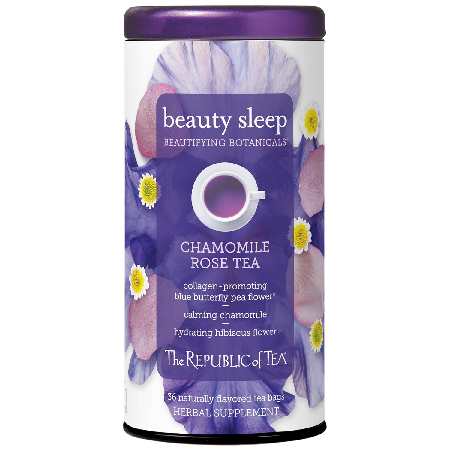 The Republic of Tea Beautifying Botanicals® Beauty Sleep Chamomile Rose Herbal Tea Bags (36 count)