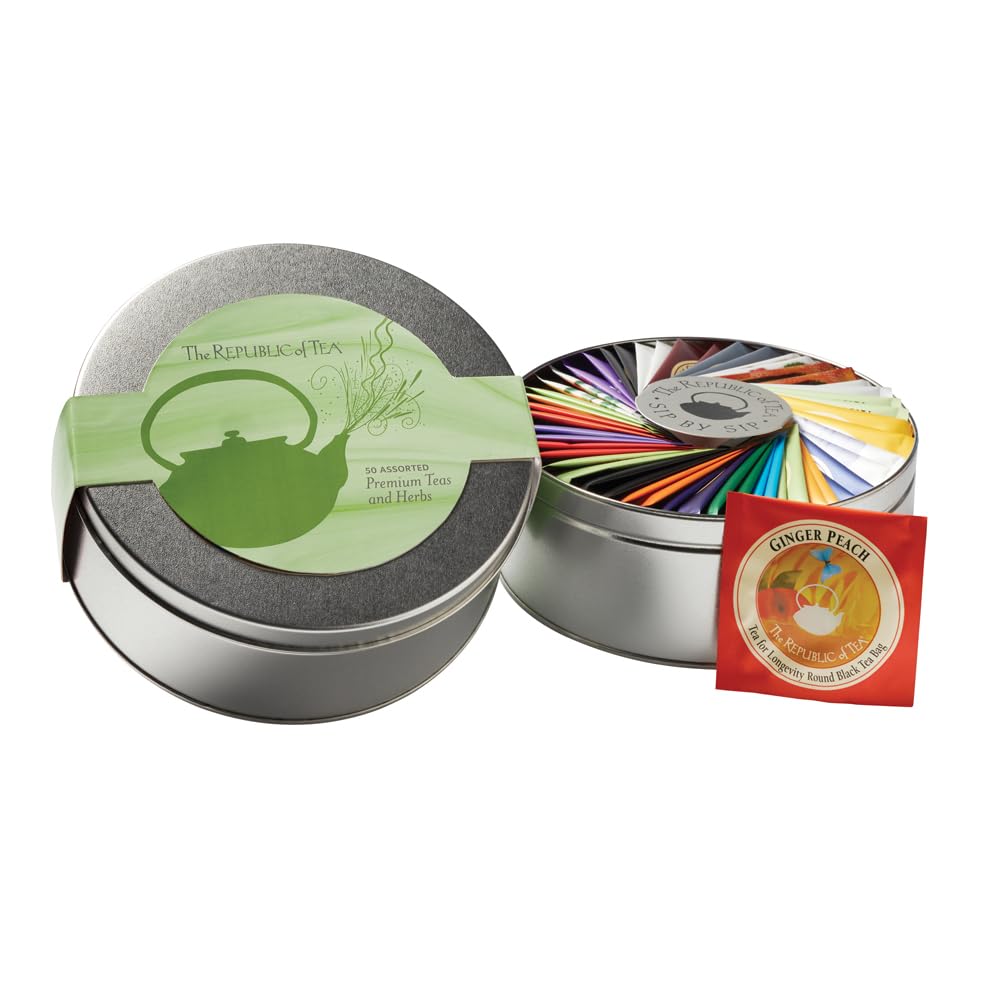 The Republic of Tea Citizens’ Favorites Tea Bag Assortment, 50 Count Sampler