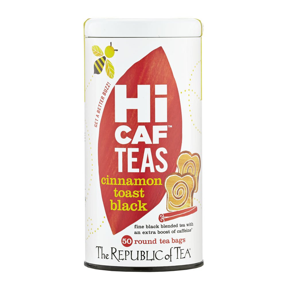 The Republic of Tea — HiCAF Cinnamon Toast Black Tea, 50 Tea Bags, High in Caffeine