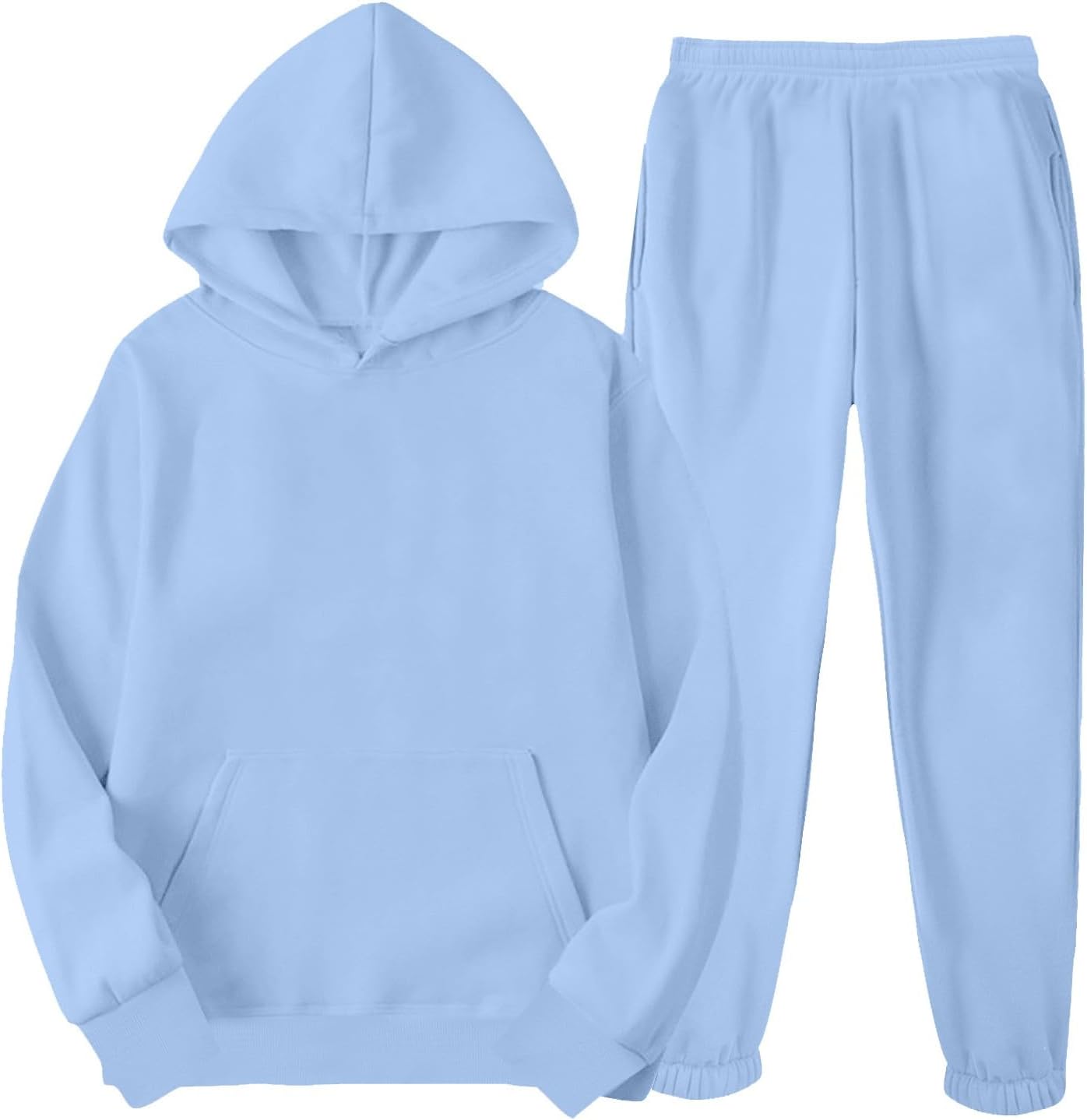 Womens 2 Piece Outfits Lounge Sets Hoodie Sweatsuits Oversized Sweatshirt Baggy Fall Fashion Sweatpants with Pockets