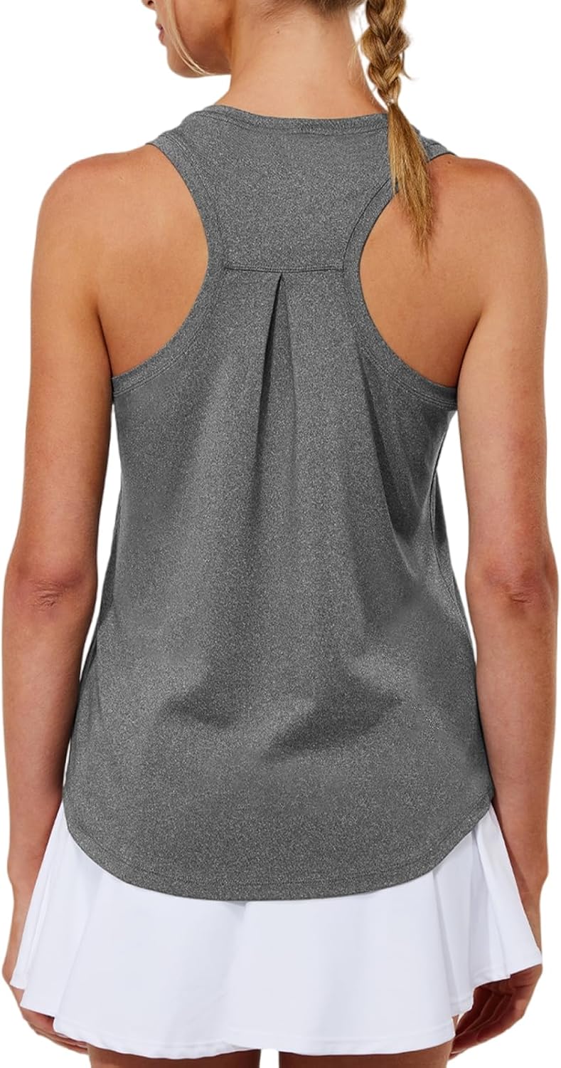 Workout Tank Tops for Women Racerback Tops Sleeveless Running Shirts Loose Fit Athletic Gym Quick Dry Exercise