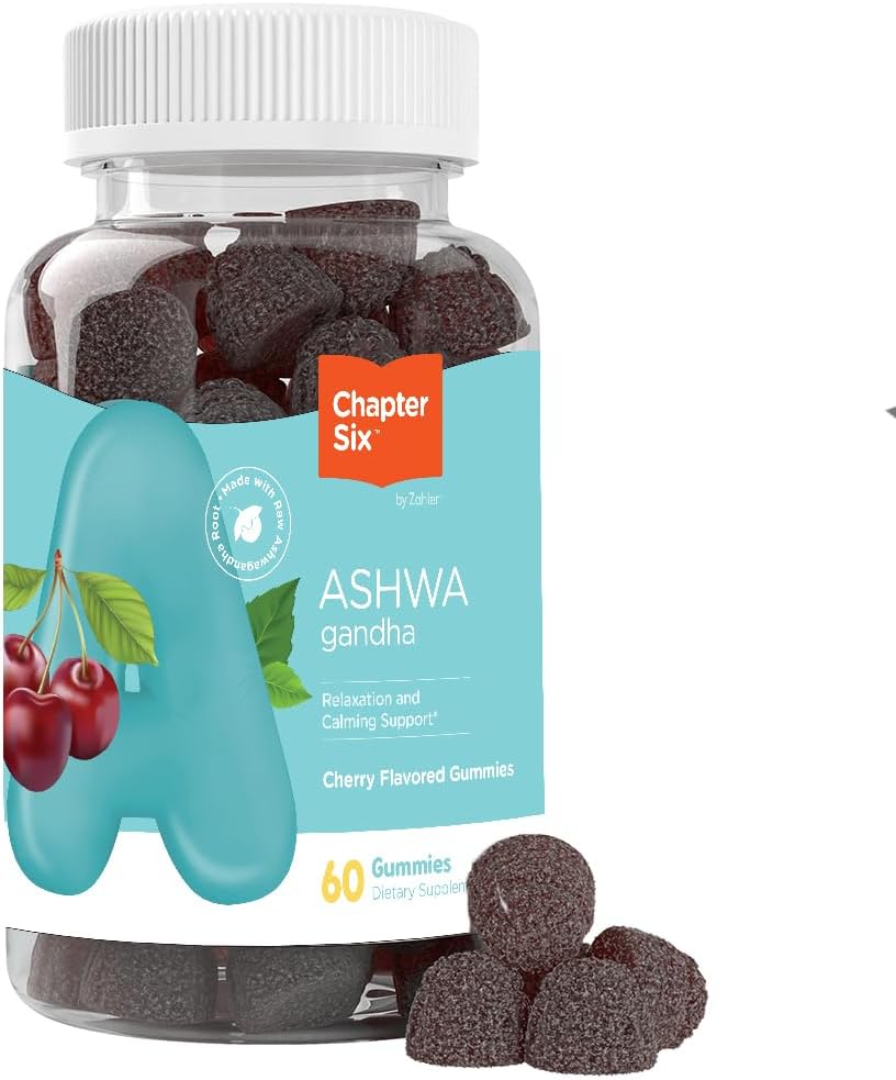 Zahler – Ashwagandha Gummies for Women & Men – Natural Mood Support Supplements for Relaxation & Stress Support – Raw Ashwagandha Root Supplement Vitamins – Kosher Gummy 260mg Serving (60 Count)