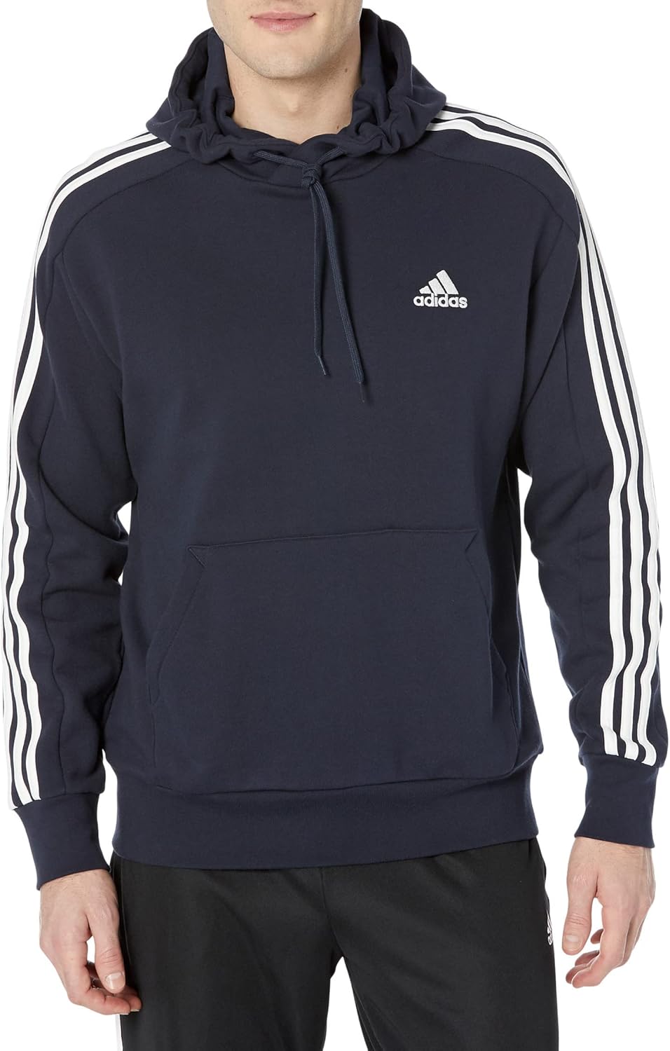 adidas Men’s Essentials French Terry 3-Stripes Hoodie