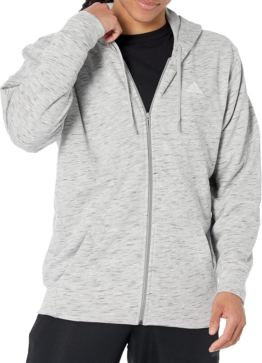 adidas Men’s Mélange Full Zip Hoodie