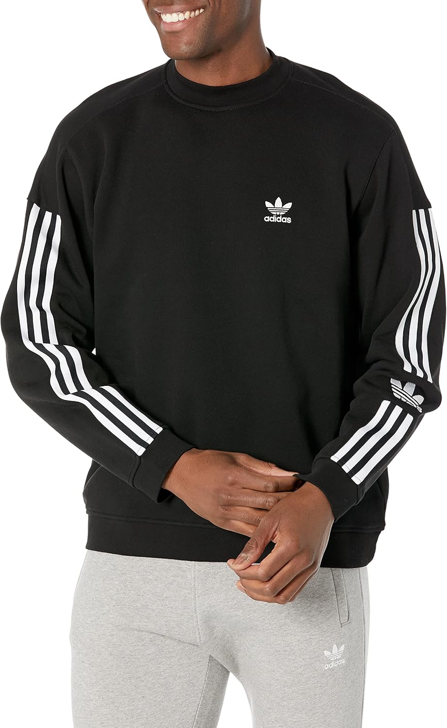 adidas Originals Men’s Adicolor Classics Lock Up Trefoil Crew Neck