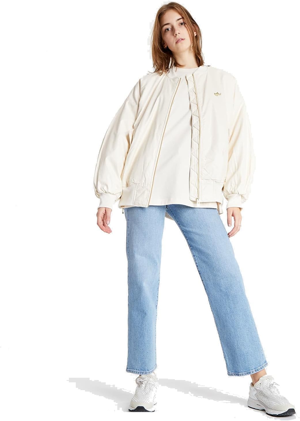 adidas Originals Womens Bomber Jacker, Wonder White