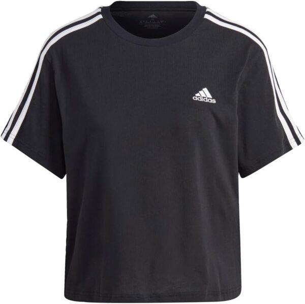 adidas Women's Essentials 3-Stripes Single Jersey Crop Top