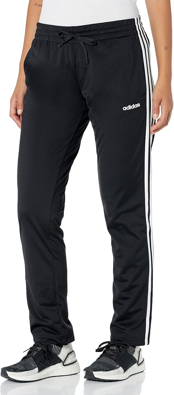 adidas Women’s Essentials 3-Stripes Tricot Open Hem Pants