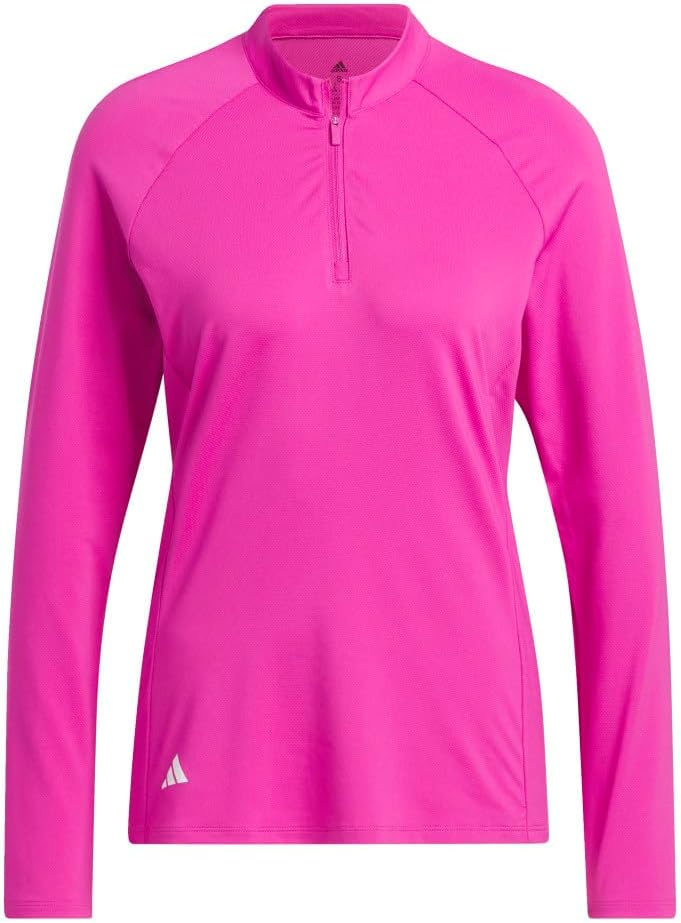 adidas Women’s Quarter Zip Long Sleeve Golf Polo Shirt