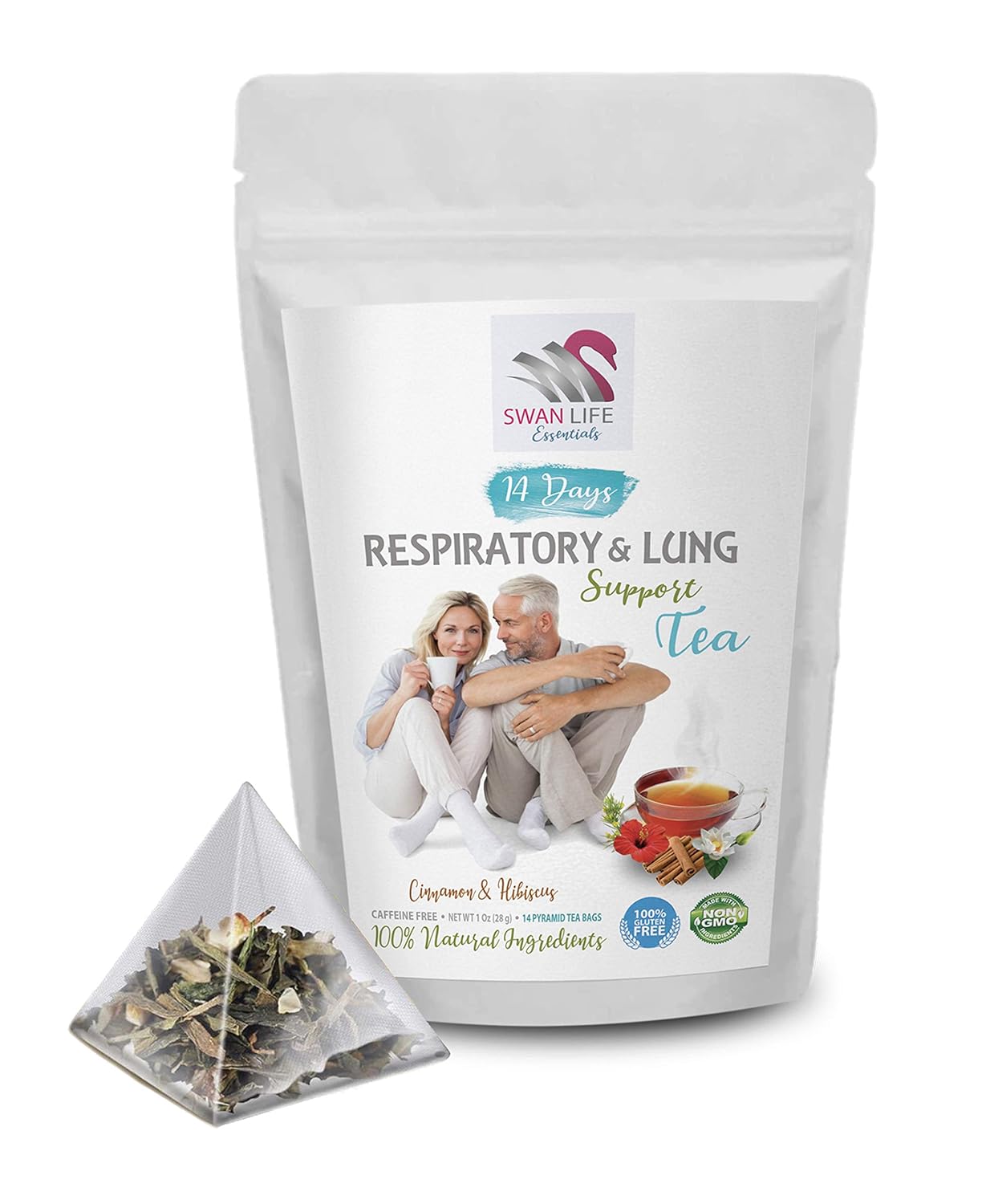 lung support herbs – RESPIRATORY AND LUNG SUPPORT TEA 14 Days – organic immune tea, Respiratory Tea, natural tea, eucalyptus tea leaf, happy lung tea, Lung support tea – 1Pack 14bags