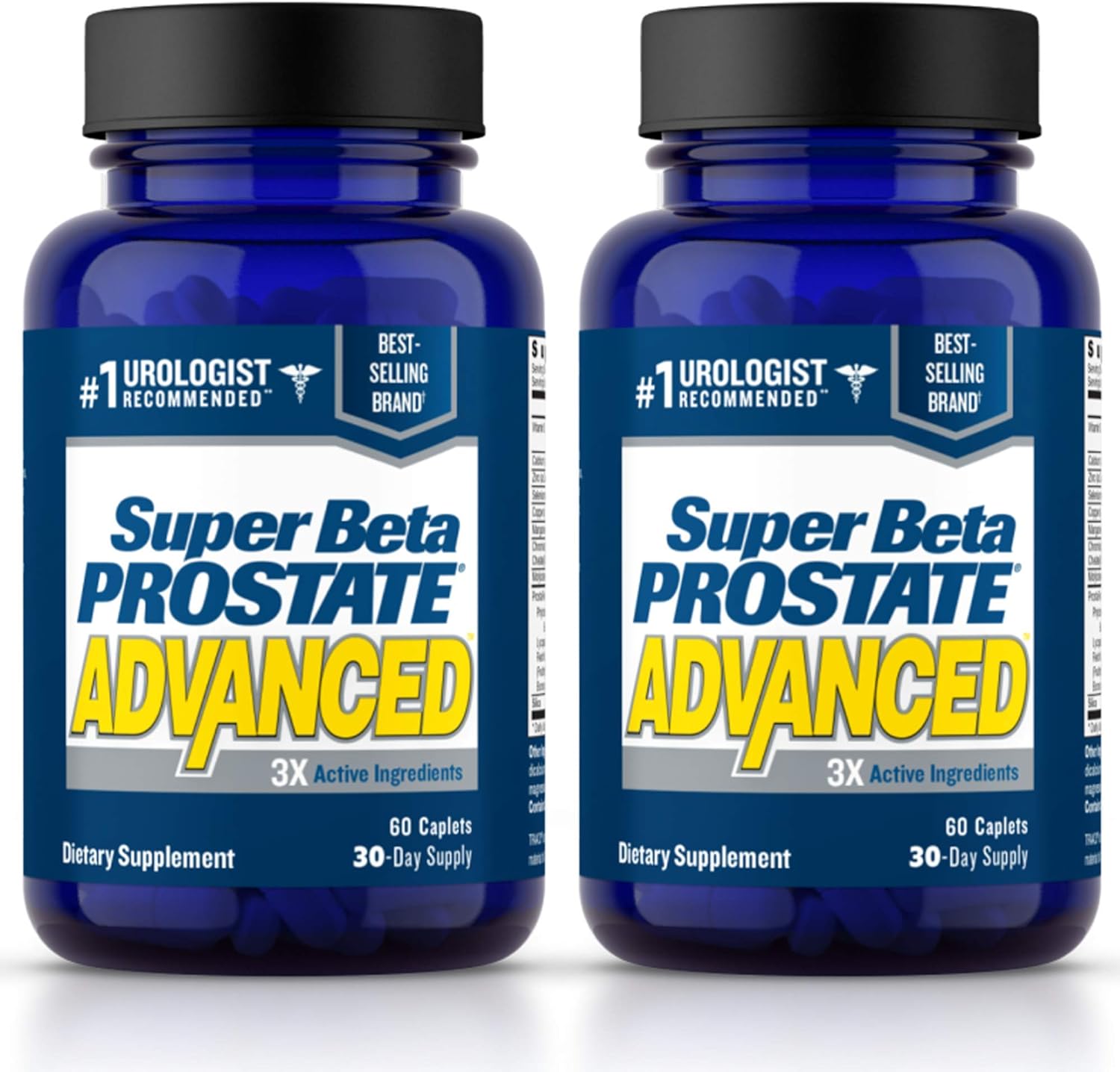 Advanced – Prostate Support Supplement for Men’s Health, Promote Sleep, Support Bladder Emptying, Beta Sitosterol (120 Caplets, 2- Pack)