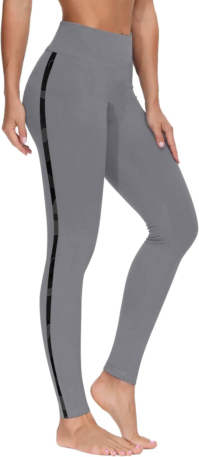 DASAYO Yoga Leggings for Women Trendy High Waist Tummy Control Full Length Stretchy Exercise Pants Ladies Workout Bottoms