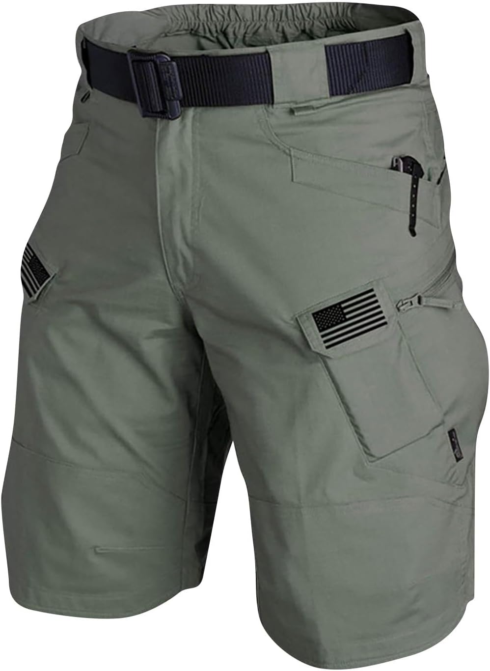 FONMA Mens Cargo Shorts 2024 Summer Outdoor Tactical Shorts Solid/Patriotic Printed Military Shorts with Multi Pockets