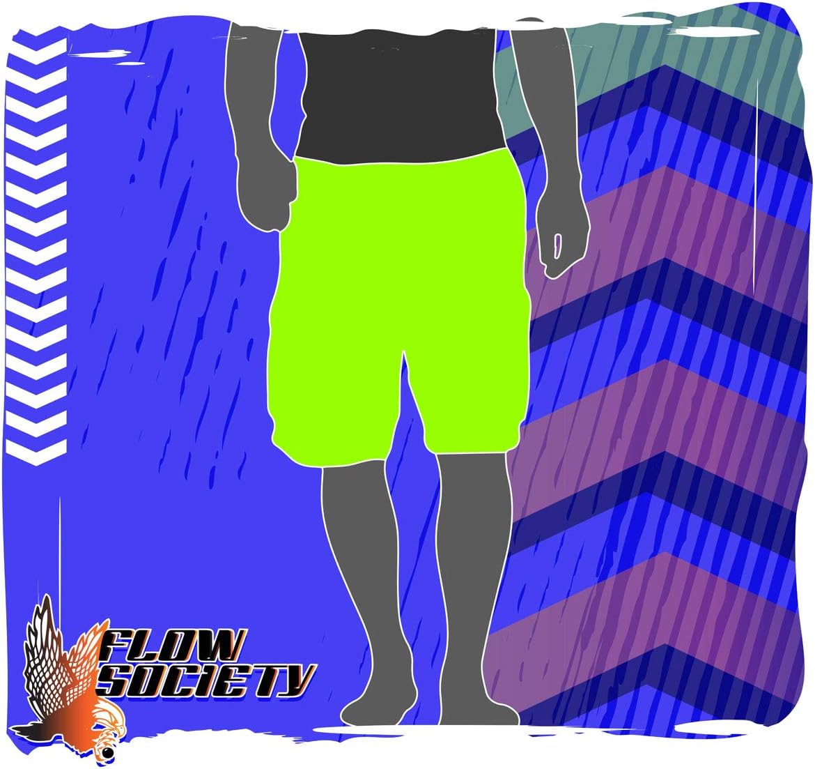 Flow Society Popcorn Boys Lacrosse Shorts | Boys LAX Shorts | Lacrosse Shorts for Boys | Kids Athletic Shorts for Boys