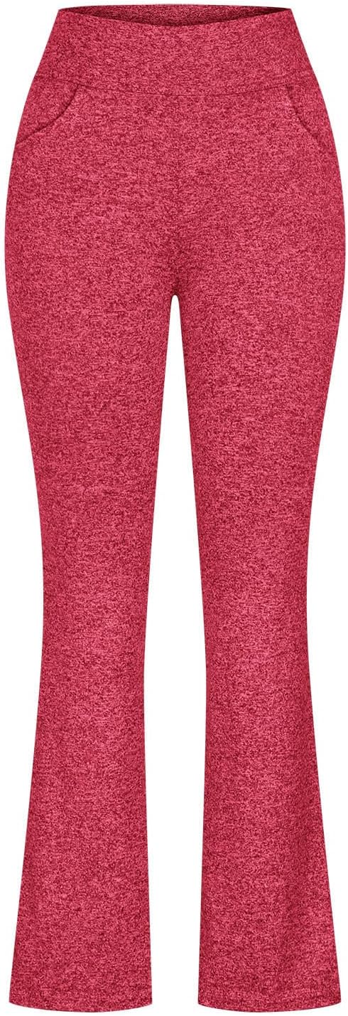 Gym Leggings for Women Butt Lift High Waisted Tummy Control Yoga Pants Buttery Soft Flare Leggings Scrunch Butt Lifting Yoga