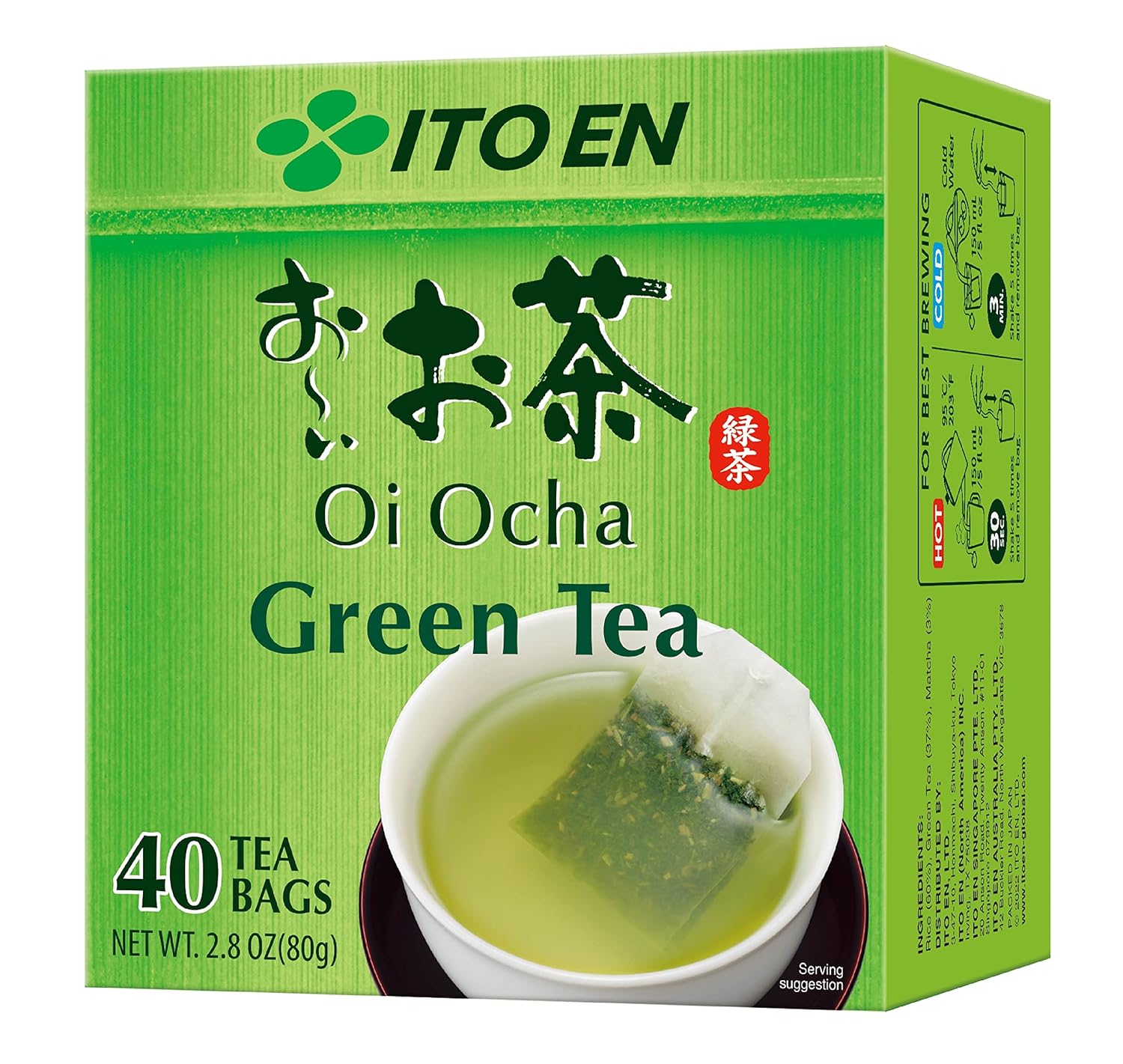 ITO EN Oi Ocha Green Tea – Tea Bags 40ct
