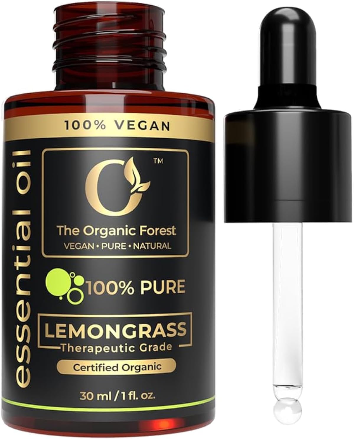 Lemongrass Essential Oil | 100% Pure & Natural Aromatherapy Oil for Diffuser | Skin Care, Hair Care, Scalp Massage & Home Purification