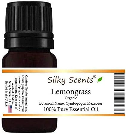 Lemongrass Organic Essential Oil (Cymbopogon Flexuosus) 100% Pure and Natural – 10 ML