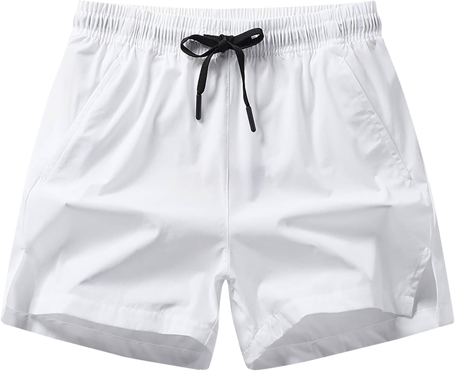 Mens Shorts 5 Inch Lightweight Drawstring Waist Athletic Shorts Summer Quick Dry Beach Gym Workout Running Casual Shorts
