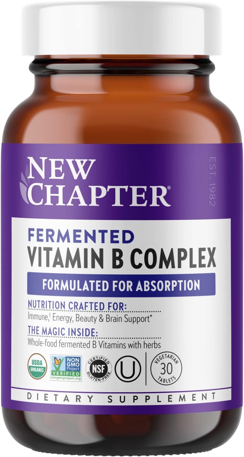 New Chapter Fermented Vitamin b Complex, 30 Count