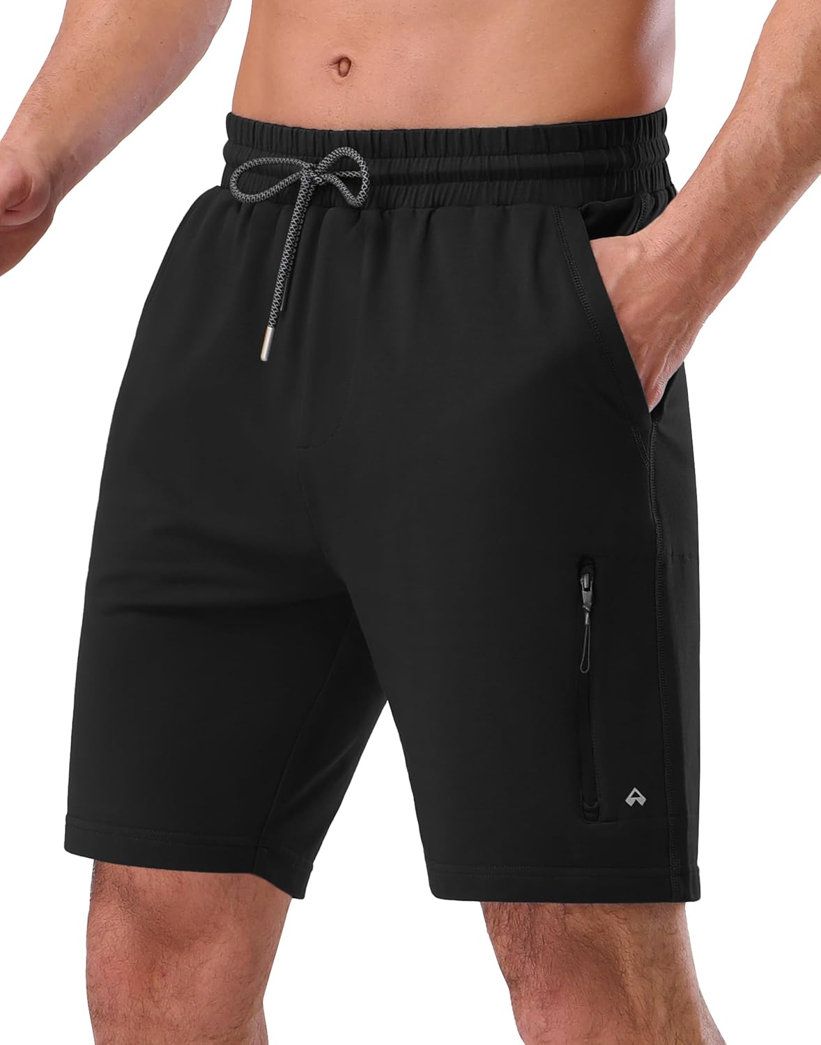 Pioneer Camp Sweat Shorts for Men 7″ Inseam Cotton Athletic Casual Shorts with 4 Pockets for Gym Workout Lounge Summer Shorts