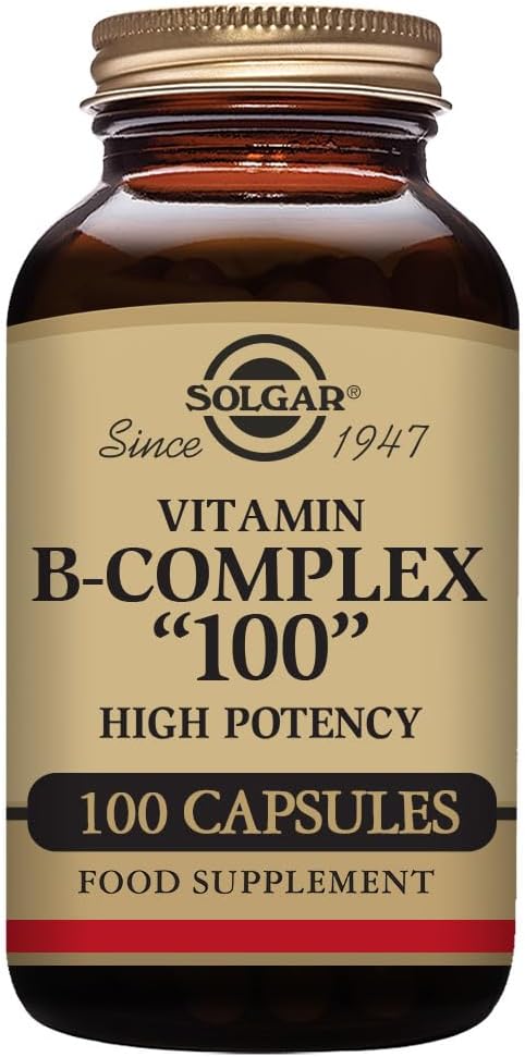 SOLGAR B-Complex 100″ – 100 Tablets – Energy Metabolism, Cardiovascular Health, Nervous System Support – Non-GMO, Vegan, Gluten Free – 100 Servings
