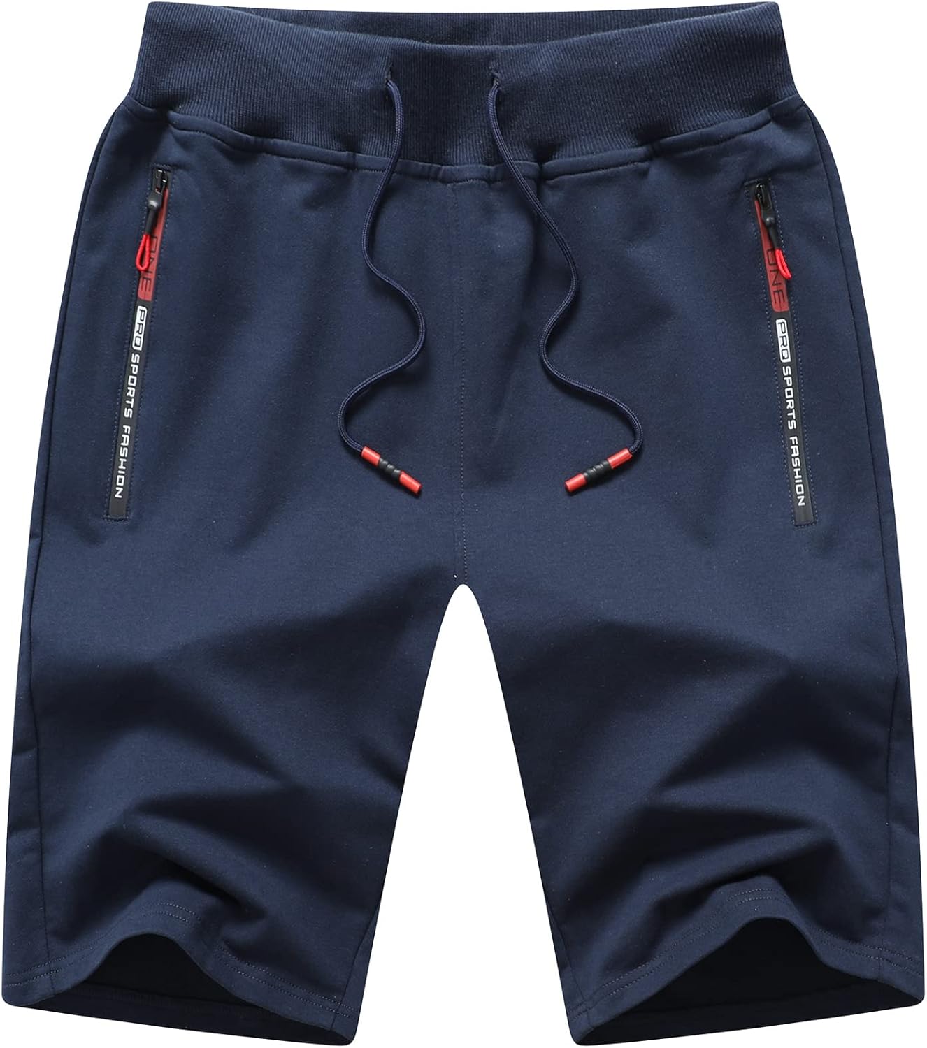 Tansozer Mens Athletic Shorts with Zip Pockets